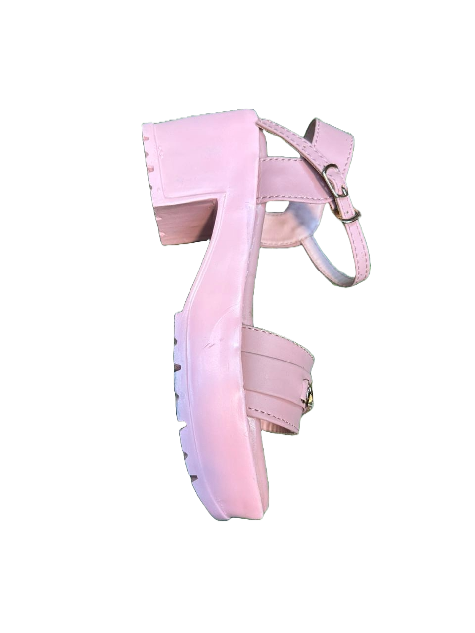 Girls Pink Sandal with Ankle Strap and Sparkling Chain Detail – MTS Collection